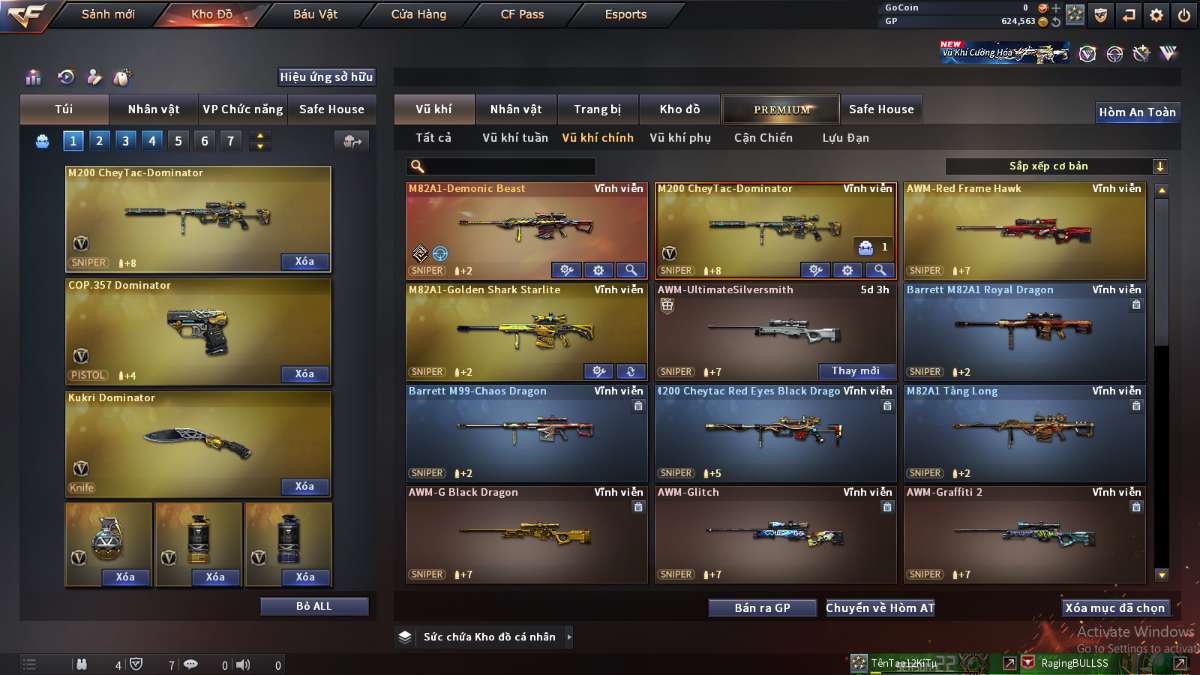 shop acc cf uy tin gia re